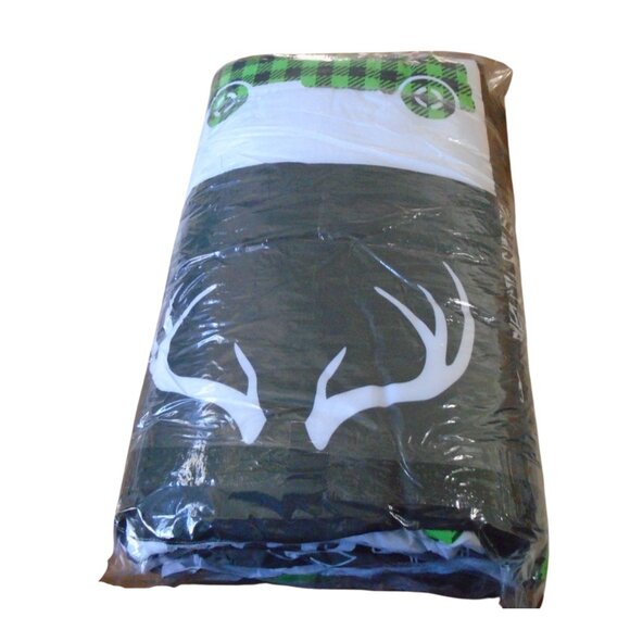 Woodland Queen Comforter Papa Bear Tractor Farm Patchwork Bed Cover 90"x90" - Picture 3 of 5